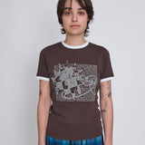 Sunburn Unisex Ringer Tee